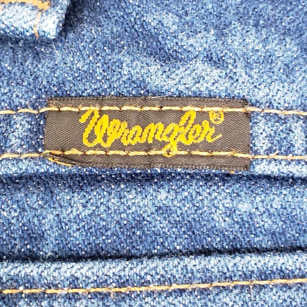 Wrangler Jeans Men’s Size 38x36 Tall Straight Leg Blue Rodeo Leather Patch 38 - Picture 7 of 11